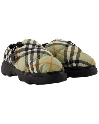 Burberry Womens Nylon Pillow Low Mule (Authentic Pre-Loved)