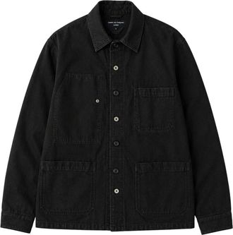 Comme Des Gar&ccedil;ons Jassen, Heren, Zwart, L, Denim, Denim Overshirt
