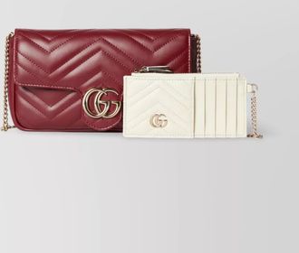 Gucci gg marmont leather mini shoulder bag