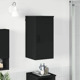 vidaXL Vidaxl Mobile Da Bagno Nero 30 X 31,5 X 61 Cm