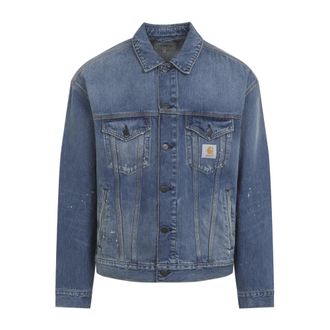 Carhartt Work in Progress Helston Jacket - Heren - Spijkerjassen - Blauw - S - Katoen - Jassen