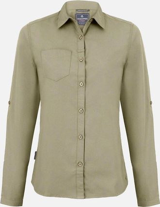 Craghoppers Womens Craghoppers Womens/Ladies Kiwi Long-Sleeved Shirt - Grey - Size: 12