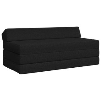 vidaXL Sof&aacute; Cama Plegable Negro 120 X 60 X 49 Cm Tela Vidaxl