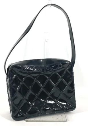 Chanel Pre-owned Leather chanel-bags - Dames - Vintage Schoudertas - Zwart - ONE Size - Leer - Vintage