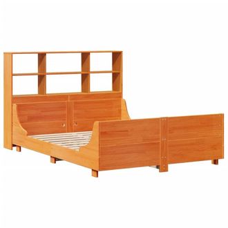 Berkfield Home Decorative Bookcase Bed without Mattress Wax Brown 140x200 cm Sol