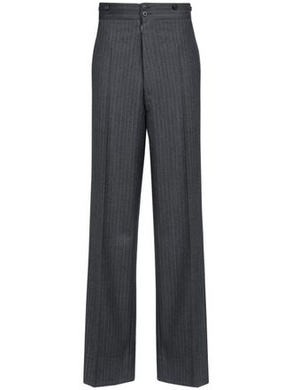 Maison Margiela Pantaloni Barathea - Grigio