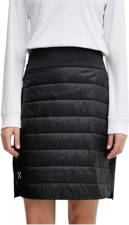 Hagl&ouml;fs Mimic II Skirt - Dames - Korte rokken - Zwart - S - Leer - Rokken
