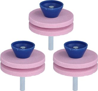 OEM Juego De 3 Discos Abrasivos De Repuesto Para Afiladores De Cuchillas De Cortac&eacute;sped, Tractores Cortac&eacute;sped, Motocultores Y Taladros (doble Capa)