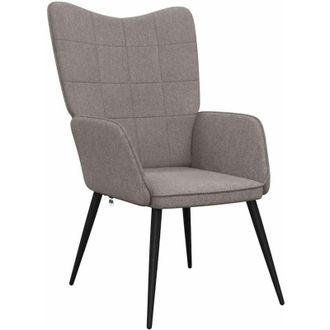 vidaXL Sillón de relax de tela gris taupe Vidaxl