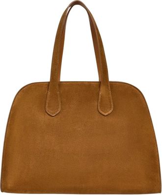Liviana Conti Kalfsleer Su&egrave;de Handtas - Dames - Handtassen - Bruin - ONE Size - Leer - Tassen