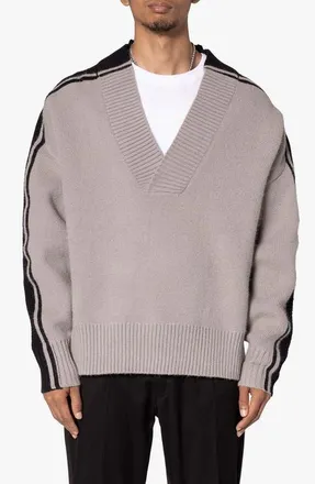mnml University Sweater in Black/Grey at Nordstrom, Size Medium