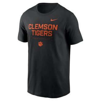Nike Clemson Courtside Basketball Nike Mens Dri-FIT College T-Shirt in Black | 02ET00ACLN-4V1