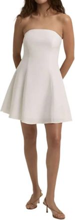 Favorite Daughter Favorite Mini Linen Dress In White