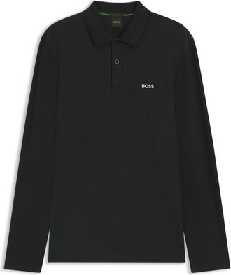 HUGO BOSS Plisy Poloshirt - Heren - Polos - Zwart - 6XL - Katoen - Tops