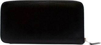 Hermès Black Epsom Leather Azap Classic Wallet PHW