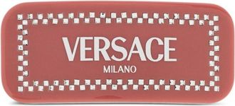 Versace Left Crystal hair clip - Pink