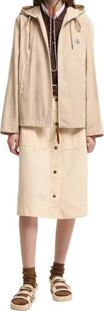 Moncler Sarracenia Hooded Jacket - Beige