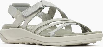 Merrell Womens Merrell Harbor Backstrap Leather Womens Light Green Sandals - Size: 5