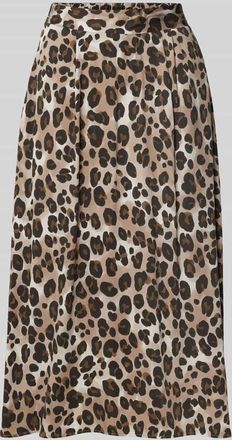 Smith & Soul Midirock mit Raffungen in Beige, Gr&ouml;&szlig;e XXL