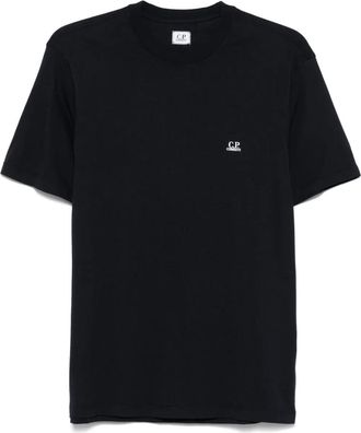 C.P. Company logo-print T-shirt - men - Cotton - S - Blue