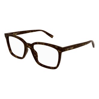 Saint Laurent Designer Bril SL 672 Zwart - Heren - Accessoires - Bruin - Maat: 55 MM