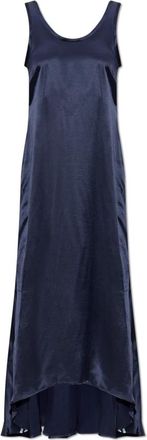 Off-white Mouwmloze Jurk - Dames - Maxi kleedjes - Blauw - L - Satijn - Kleedjes