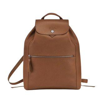 Longchamp Leren rugzak - Dames - Tassen - Bruin - Maat: ONE Size Leer
