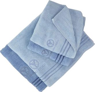 Carlo Colucci Soft Frottier Geschenkset - unisex - Handdoeken - Blauw - ONE Size - Katoen - Home