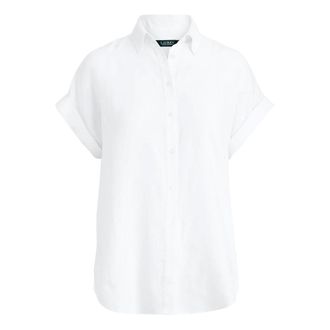Ralph Lauren Shirts, female, White, Size: XS Linen shirt m/c
