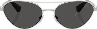 Burberry Stijlvolle zonnebril met kleurcode - Dames - Zonnebrillen - Grijs - 58 MM - Accessoires