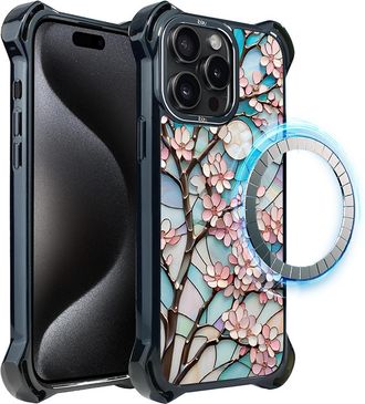 OEM Funda Ibizu Dropguard Ultra Para Iphone 15 Pro Max Con Magsafe, Colores De Cristal, Color Cereza Lunar