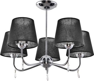 OEM L&aacute;mpara De Techo Colgante Cromada Brigit Negro 11-240