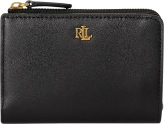 Ralph Lauren Compacte Portemonnee van Leer - Dames - Portefeuilles - Zwart - ONE Size - Leer - Accessoires