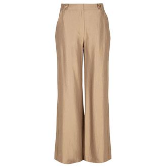 Freebird by Steven Pantalon Lolani - Dames - Broeken - Beige - Maat: XL Viscose