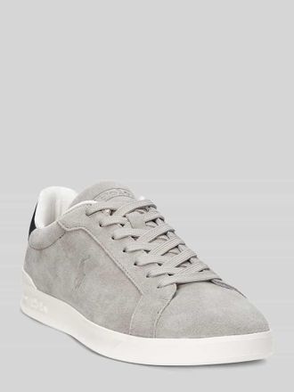 Polo Ralph Lauren Low Top Sneaker aus echtem Rindsvelours in Graphit, Gr&ouml;&szlig;e 41