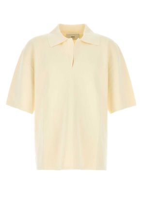 Ami Beige Short Sleeved Oversize Polo