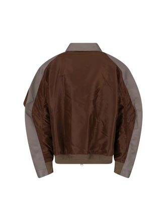 sacai Mens Jackets Brown Nylon