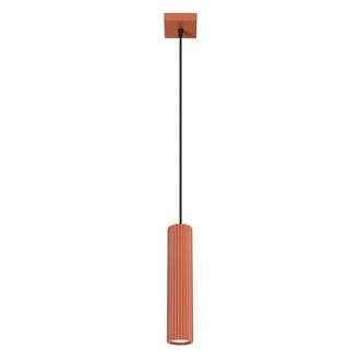 Sollux Lighting L&aacute;mpara de techo ocre rojo aluminio alt. 8 cm
