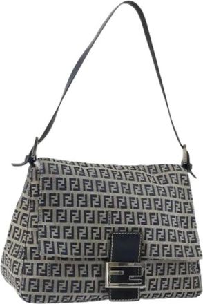 Fendi Pre-owned Shoulder Bags, female, Multicolor, Size: ONE SIZE Pre-owned Canvas Shoulder Bag