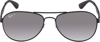 Ray-Ban Polarized Grey Gradient Pilot Unisex Sunglasses RB3549 002/T3 58