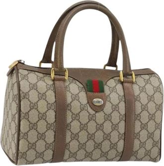 Gucci Pre-owned Plastic Handbag - Dames - Vintage Handtas - Beige - ONE Size - Vintage