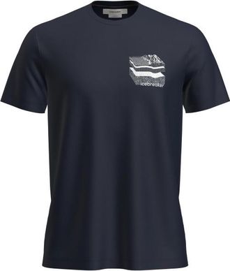 Icebreaker Merino 150 Tech Lite S/S Tee Evolving Layers Merinoshirt f&uuml;r Herren | blau