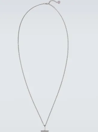 Tom Ford T sterling silver pendant necklace