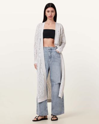 AllSaints Kaito Open Knit Cardigan