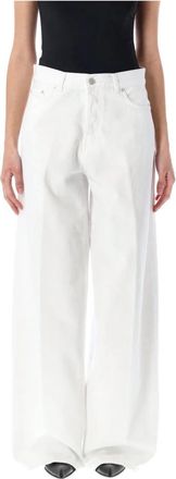 Haikure Wide-Leg Jeans Bethany - Dames - Loose Fit Jeans - Wit - W28 - Katoen - Jeans