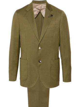 Lardini single-breasted wool suit - Green