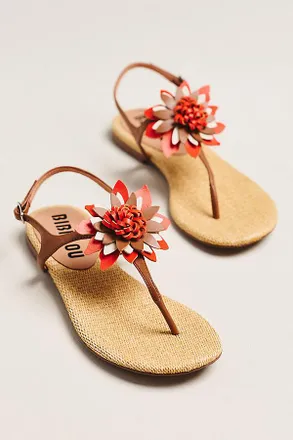 Bibi Lou Floral T-Strap Sandals