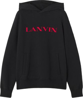 Lanvin Relaxed Fit Black Hoodie