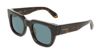 Ferragamo Blue Rectangular Mens Sunglasses SF2106S 242 49