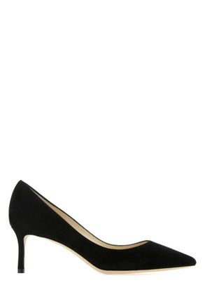 Jimmy Choo London Black Solid Pointed Toe Pump